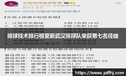 排球技术排行榜更新武汉排球队荣获第七名佳绩